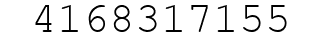 Number 4168317155.