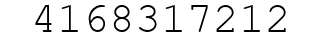 Number 4168317212.