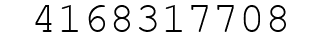 Number 4168317708.