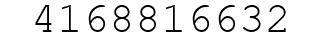 Number 4168816632.