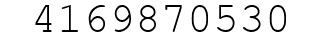 Number 4169870530.