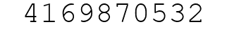 Number 4169870532.