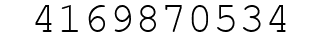 Number 4169870534.
