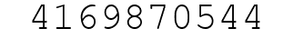 Number 4169870544.