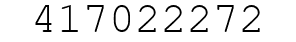 Number 417022272.