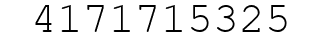 Number 4171715325.