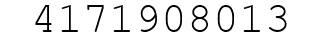 Number 4171908013.
