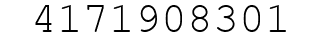 Number 4171908301.
