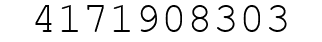 Number 4171908303.