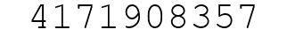 Number 4171908357.