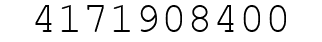 Number 4171908400.