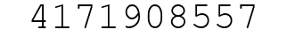 Number 4171908557.