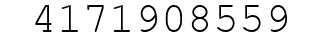 Number 4171908559.