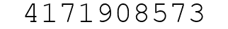 Number 4171908573.