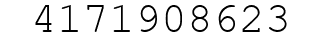 Number 4171908623.