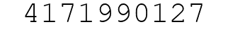Number 4171990127.