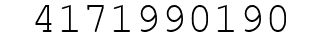 Number 4171990190.