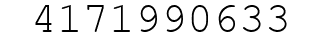 Number 4171990633.