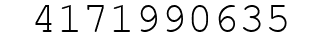 Number 4171990635.