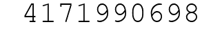 Number 4171990698.