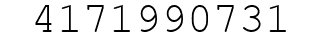 Number 4171990731.