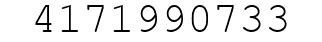 Number 4171990733.