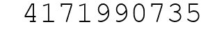 Number 4171990735.