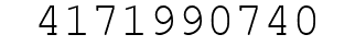 Number 4171990740.