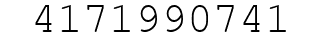 Number 4171990741.