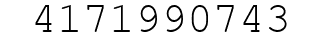 Number 4171990743.