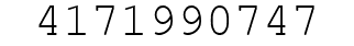 Number 4171990747.