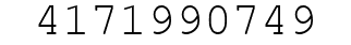 Number 4171990749.