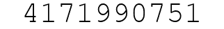 Number 4171990751.
