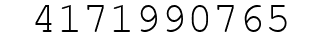 Number 4171990765.