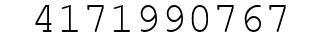 Number 4171990767.