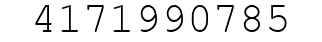Number 4171990785.