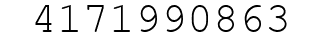 Number 4171990863.