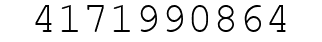 Number 4171990864.