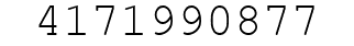 Number 4171990877.