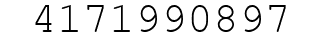 Number 4171990897.