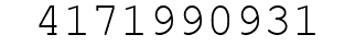 Number 4171990931.
