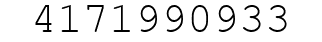 Number 4171990933.