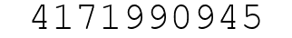 Number 4171990945.
