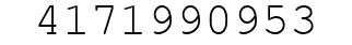 Number 4171990953.