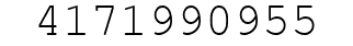 Number 4171990955.
