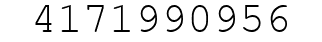 Number 4171990956.