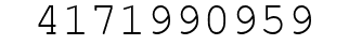 Number 4171990959.