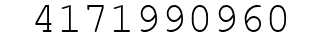 Number 4171990960.