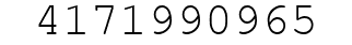 Number 4171990965.