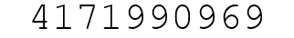 Number 4171990969.